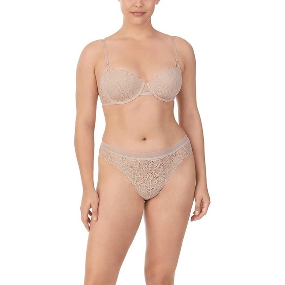 DKNY Women's Superior Lace Balconette Women's Bra - Cameo - Small - Picture 3 of 3